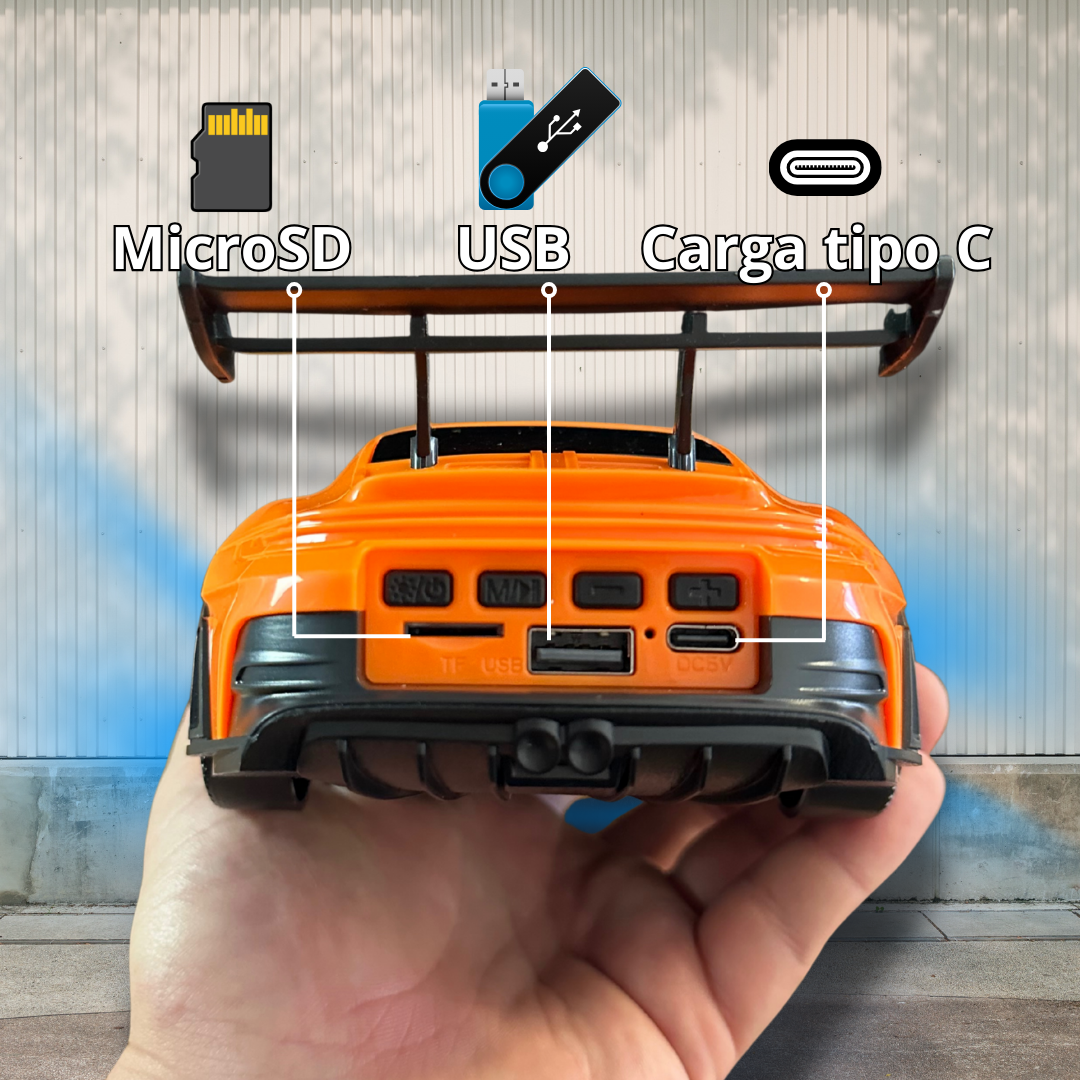 SoundRacer Pro – Parlante Bluetooth Auto RGB